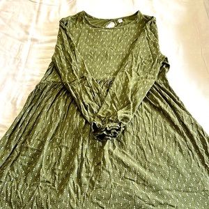 BP. Print Long Sleeve Dress size large